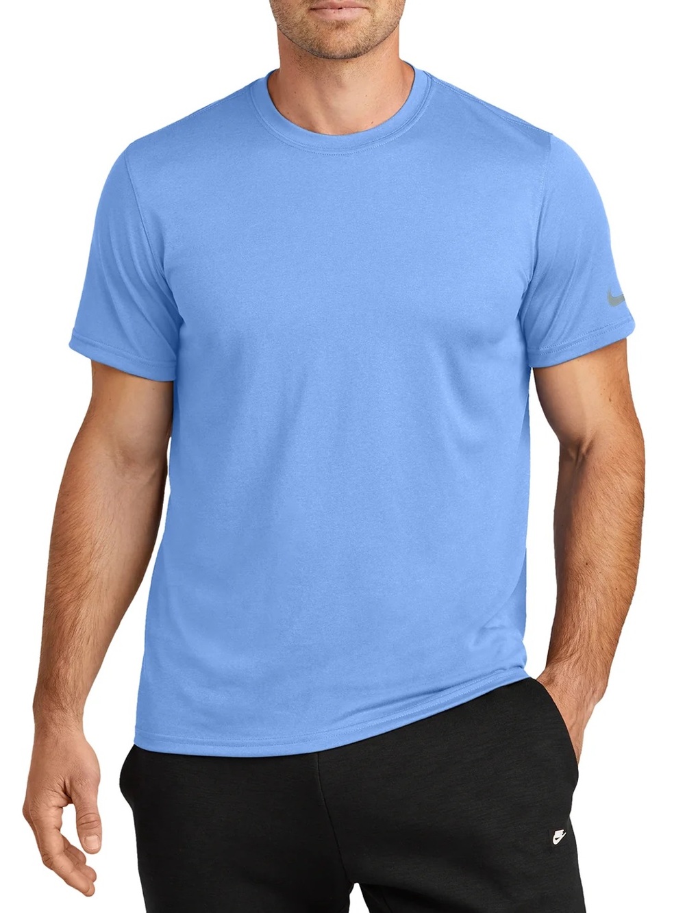 NWT- Nike Golf Men’s Dri-fit Sky Blue Short Sleeve Crew Performance Tee